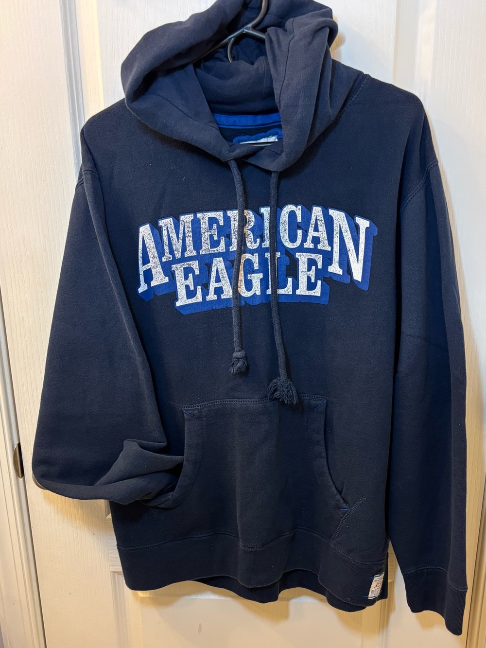 American Eagle Oversized Hoodie Y2K 2000’s Size Xl Blue